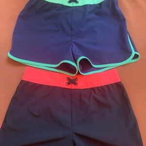 Bundle of two cat & Jack girls swim shorts size L(10-12)